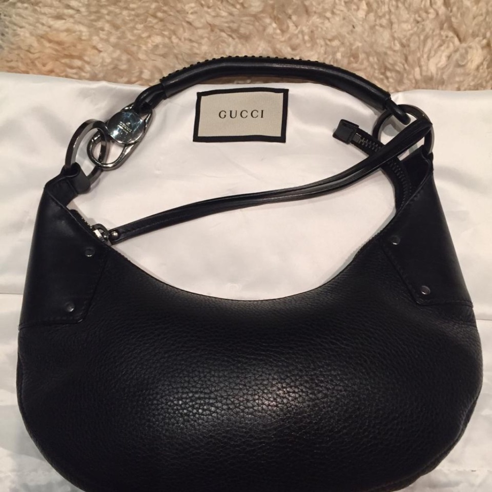 Vintage Gucci Hobo (Black Leather)